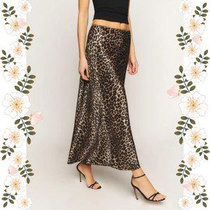 Reformation Layla Silk Skirt - Leo - Size 0